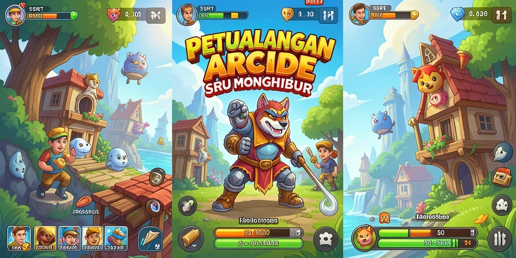 Tampilan gameplay seru dari 55RT yang penuh tantangan.