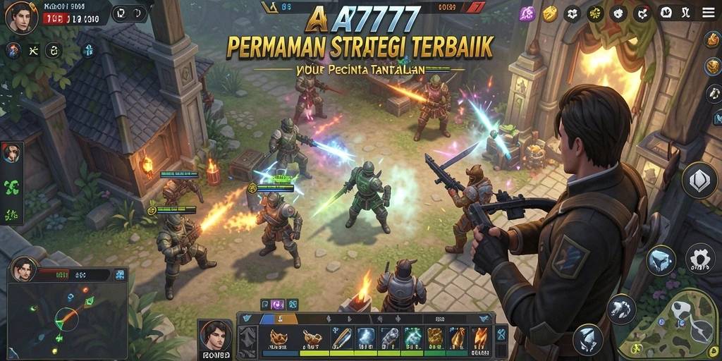 Tampilan gameplay seru dan mendebarkan dari A7777.