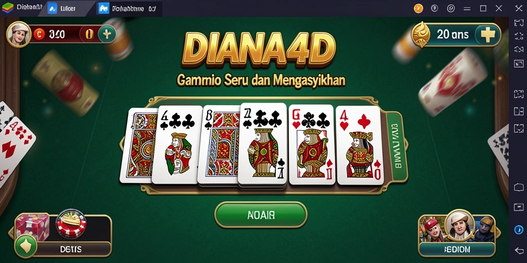 Tampilan gameplay seru DIANA4D dengan pemain aktif.