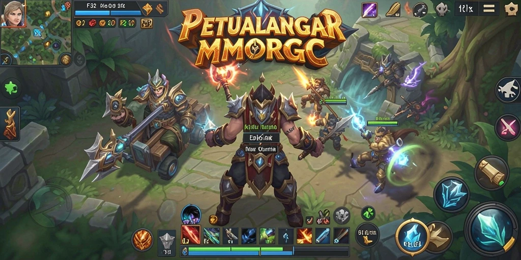 Tangkapan layar F32 menampilkan petualangan seru di dunia MMORPG.