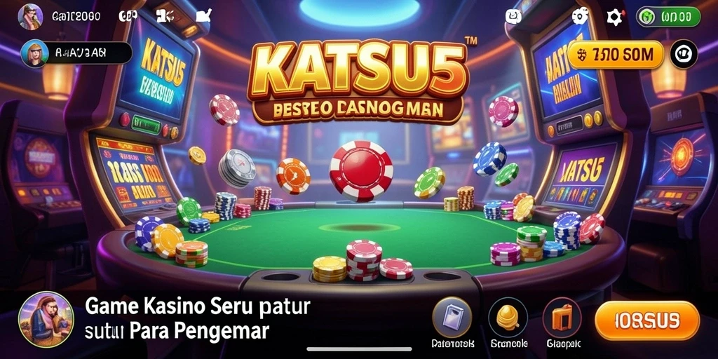 Gameplay seru di KATSU5 dengan tampilan kasino yang menarik.