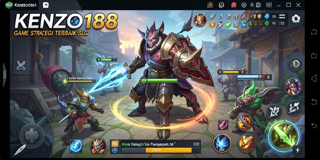 Tampilan gameplay KENZO188 yang menakjubkan dan menarik.
