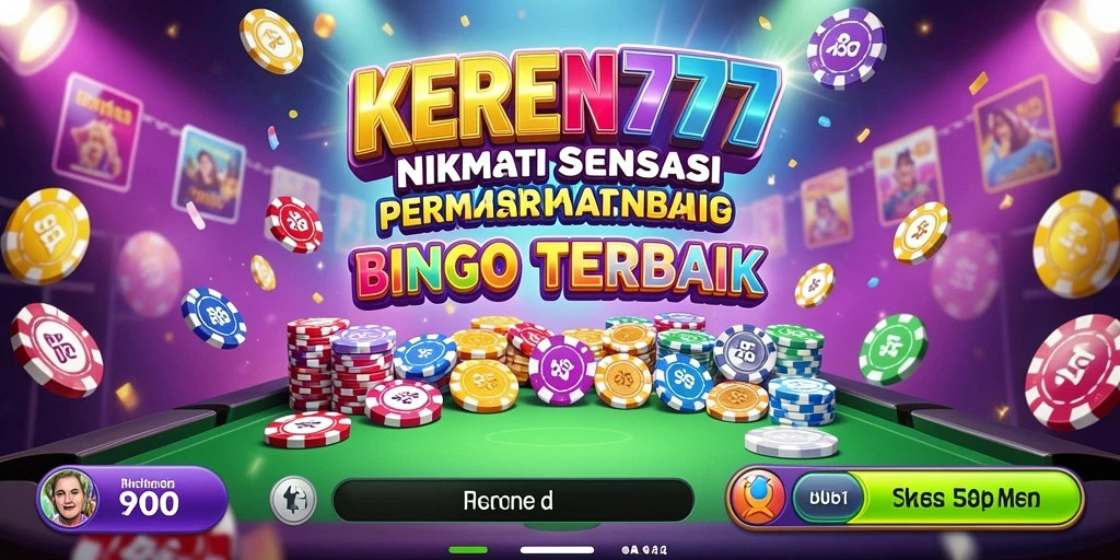 Tampilan gameplay KEREN777 yang penuh warna dan seru saat bermain Bingo.