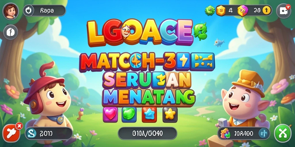 Gameplay LGOACE dengan grafis cerah dan menantang.