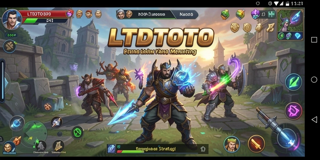 Screenshot gameplay LTDTOTO yang menampilkan strategi pertahanan dan penyerangan.