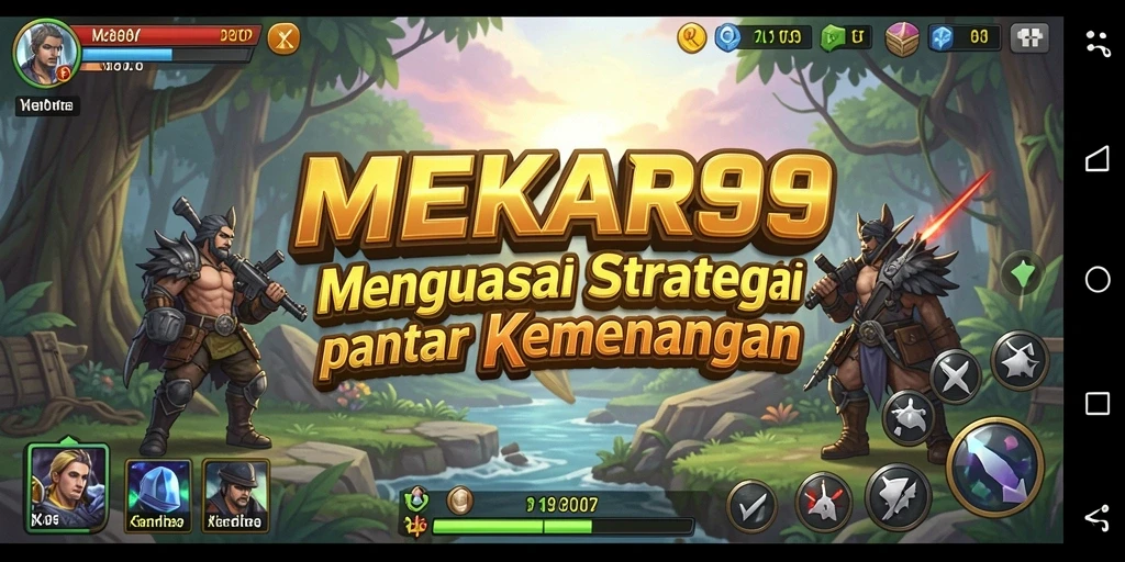 Tampilan gameplay mendalam di MEKAR99 yang penuh strategi.