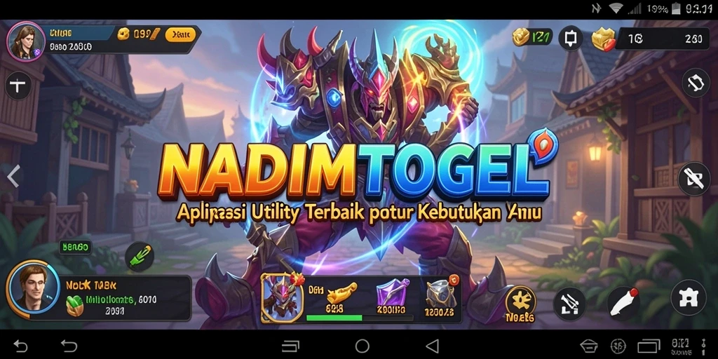 Tampilan antarmuka pengguna yang intuitif dari NADIMTOGEL.