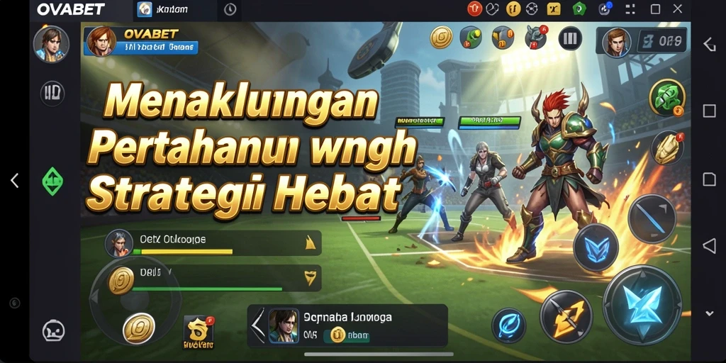 Tangkapan layar utama OVABET menampilkan aksi strategis dalam Tower Defense.