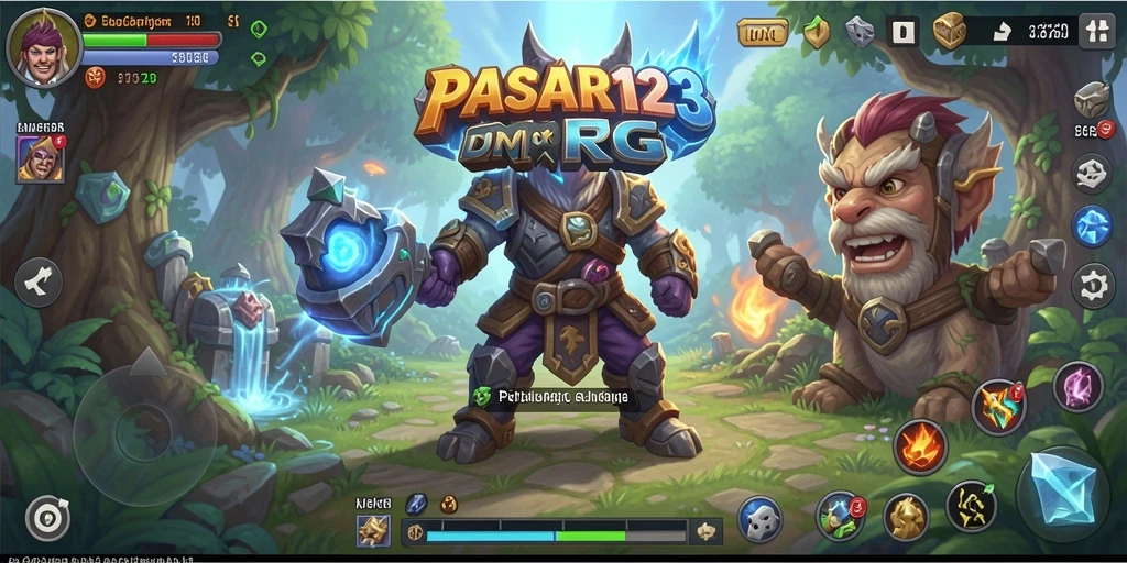Screenshot menunjukkan aksi seru dalam gameplay PASAR123.