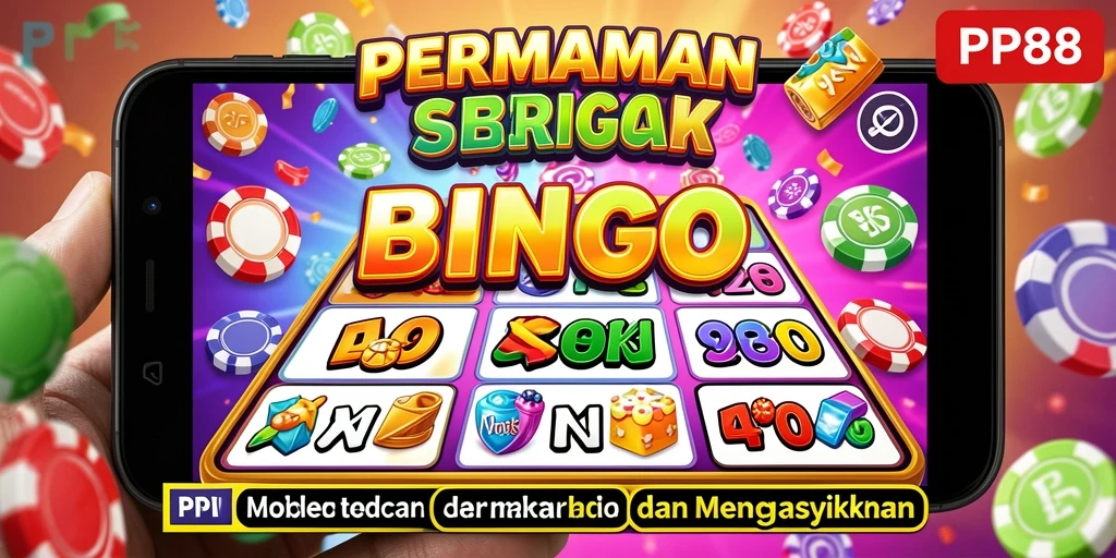 Tampilan antarmuka menarik dan gameplay Bingo yang seru.