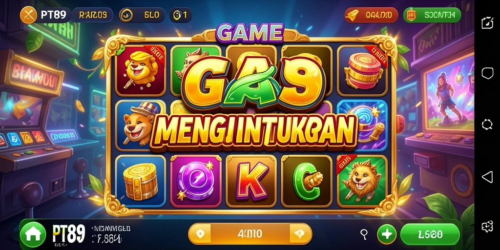 Screenshot PT89 menampilkan gameplay Slot yang mendebarkan dan penuh warna.
