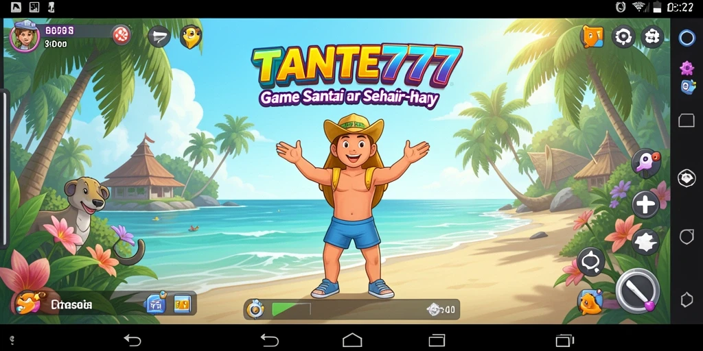 Tampilan gameplay <strong>TANTE777</strong> yang penuh warna dan menarik.