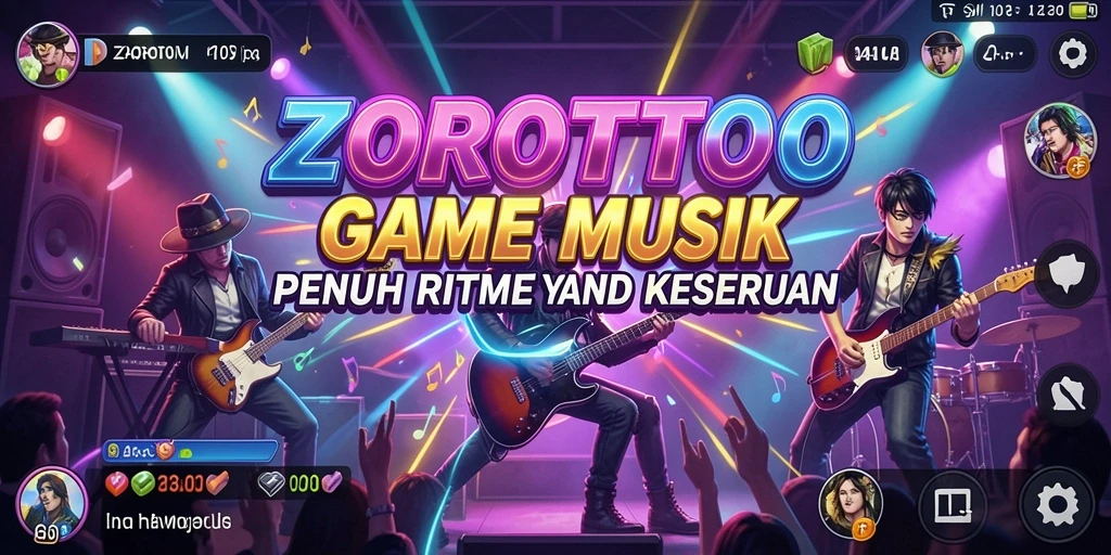 Tampilan gameplay ZOROTOTO yang menarik dan penuh warna.
